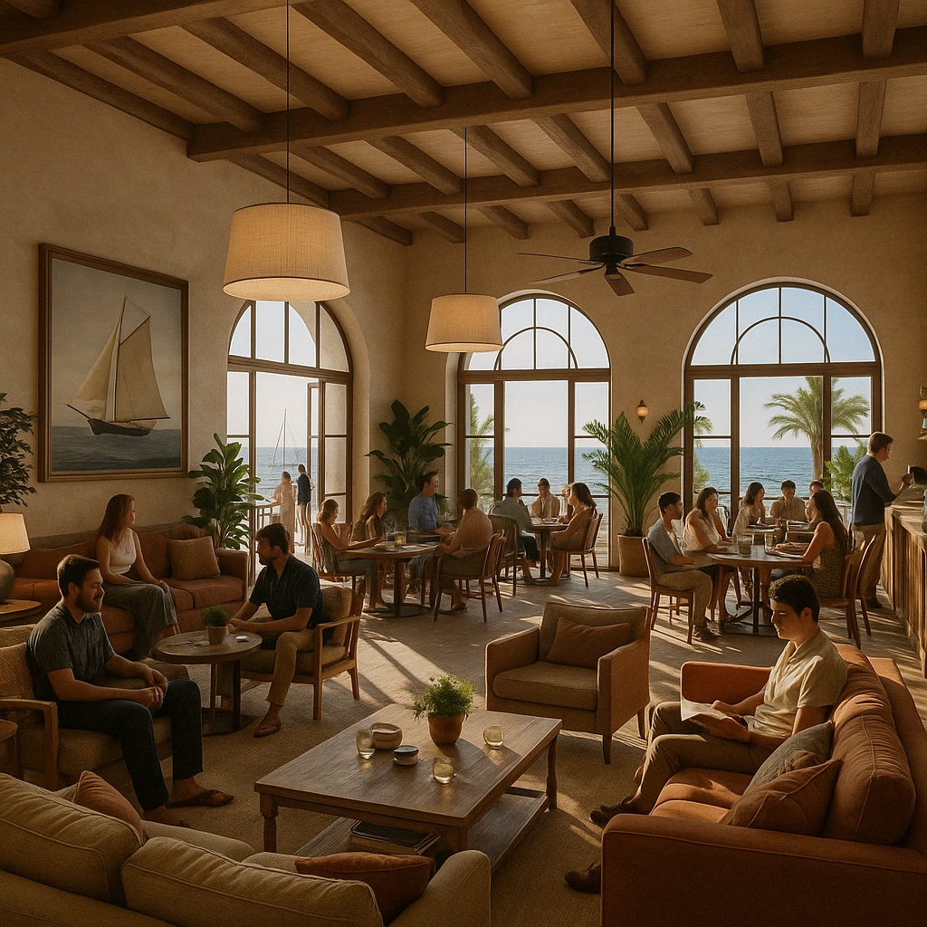 Club Nautico concept with panoramic sea views